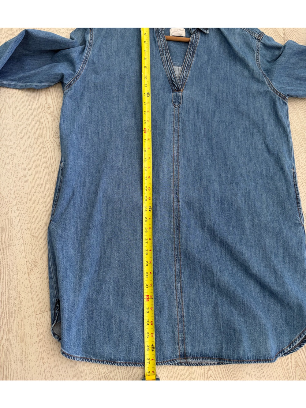 Universal Thread Light Blue Denim Button-Down Tunic Shirt - Picture 6 of 6